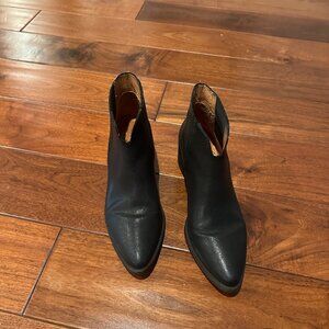 Madewell Western Ankle Boots-Leather